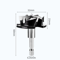 Foret Forstner 35mm 3 cannelures carbure pointe bois tarière coupe-bois scie cloche coupe pour outils électriques forets