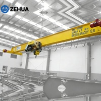 Pont roulant monopoutre Zehua avec palan électrique, moteur et entraînement, hauteur de levage 12 m, portée 10 m