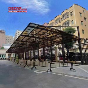 Auvent de jardin extérieur en alliage d'aluminium avec <span class=keywords><strong>vitrage</strong></span> en polycarbonate pour allée, patio et cour - Product Image 1