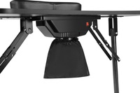 Table de Manucure Portable en Bois de Luxe Moderne, Pliable, avec Collecteur de Poussière, Poste de Travail pour Technicien(ne) de Salon, Atelier ou Centre Commercial