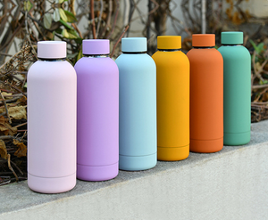 Bottiglia alla Moda in Acciaio Inossidabile Durevole con Rivestimento in Gomma per uno Stile di Vita Trendy - Product Image 5