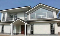 Casa Prefabricada de Dos Pisos con Estructura de Acero, Villas de Acero Ligero, Uso en Hoteles de Lujo, Ecológica, Impermeable, Duradera, Oficina China