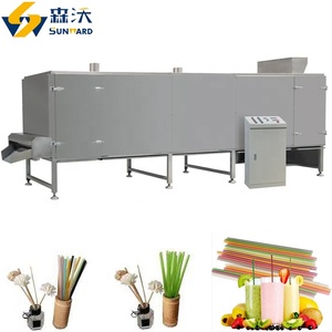 Machine à fabriquer des pailles à boire comestibles en paille de riz, ligne de transformation de pailles de manioc biodégradables, <span class=keywords><strong>vaisselle</strong></span> de protection de l'environnement - Product Image 4