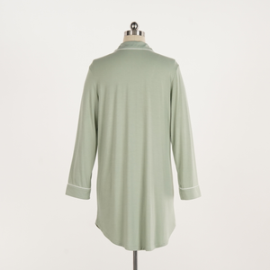 <span class=keywords><strong>Camicia</strong></span> abito personalizzato in fibra di bambù pigiama <span class=keywords><strong>camicia</strong></span> da <span class=keywords><strong>notte</strong></span> da donna a manica lunga con tasca frontale con bottone e <span class=keywords><strong>camicia</strong></span> da <span class=keywords><strong>notte</strong></span> - Product Image 2
