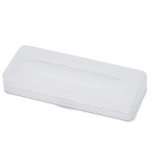 Flip Top <b>Clip</b> On Eyeglass Case Plastic Matte Finish Rectangular Storage Box For Eyeglasses - Product Image 3