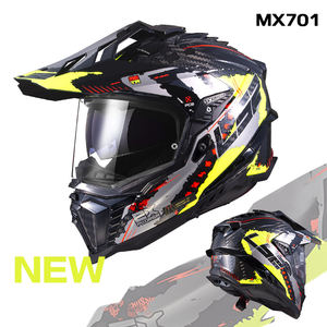 Cascos de Motocross Integrales LS2 MX701 de Fibra de Carbono <span class=keywords><strong>6K</strong></span> Antivaho con Doble Lente Pinlock y Forro de Espuma para Todas las Estaciones en Caja - Product Image 4