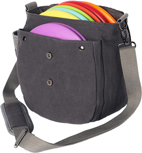 Bolsa de Disc Golf de Lona Encerada para Principiantes, Bolsa de Lona para Discos de Golf, Capacidad para 6-8 Discos - Product Image 6