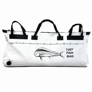 Isolierter Fisch kühltasche Auslaufs icherer Fisch-Kill-Beutel Großer tragbarer wasserdichter Fisch beutel