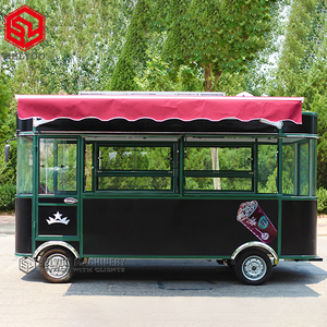 Carrito de Comida Eléctrico de 4 Ruedas para Hot Dogs, Gelato, Waffles, Tacos, Café, Helados, Camión de Comida Móvil, Remolque de Comida - Product Image 2