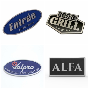 Logotipo de aleación de zinc y metal <span class=keywords><strong>vintage</strong></span> personalizado de fábrica para equipo de máquina con tornillos - Product Image 6