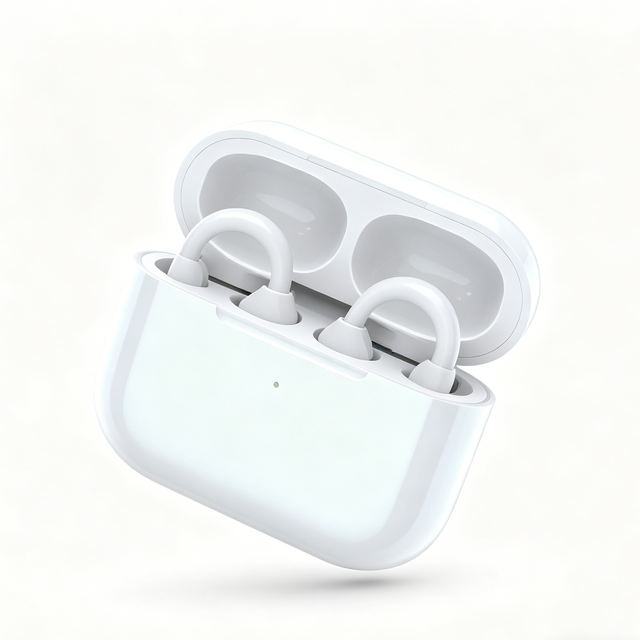 Bluetooth Earphone V6.0 Clip-On, True Wireless Earbuds IP45 Secure Fit Headphone Long Playtime with Charging Case for Sports