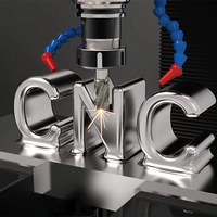 OEM CNC aluminio anodizado plata alta precisión 5 ejes prototipo personalizado acero inoxidable 304 pulido pines piezas CNC aluminio parte