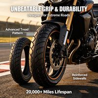 Neumático sin Cámara de Acero para Scooter 3.00-10, Reforzado, Resistente al Desgaste, Alta Adherencia en Mojado, Antideslizante, Precio al por Mayor