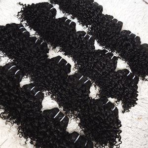 Promoción Letsfly: 5.1$ 1 unidad, 50 gramos, 11A, 8 pulgadas, rizado profundo, 100% cabello humano, paquetes de cabello brasileño Remy negro/mezcla marrón al por mayor - Product Image 6