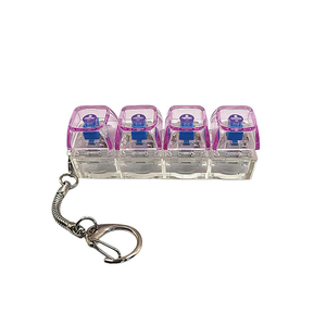 Porte-clés personnalisé en PVC avec logo, design de clavier DIY, pour soulager le stress, en acrylique, personnalisable - Product Image 6