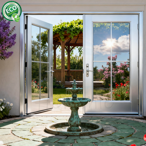 Porte française à double vitrage Cuisine Design Hôtel de luxe Véranda de jardin Porte d'entrée à battants - Product Image 1