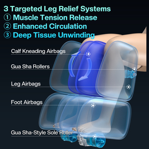NOUVEAU Fauteuil de massage électrique à points fixes de luxe à gravité zéro 3D multifonction moderne à double cœur pour tout le corps - Product Image 5