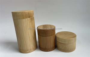 Recipiente portátil de bambú para almacenamiento de alimentos, recipiente de bambú para té, té y café - Product Image 5