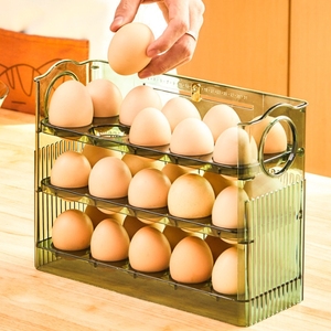 3 tầng nhà bếp 30pcs trứng hộp lưu trữ container trứng chủ cho tủ lạnh Cửa trong suốt trứng lưu trữ - Product Image 3