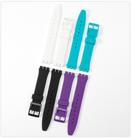 Correa de Reloj de Silicona de Repuesto de 12MM-20MM para Relojes Omega Swatch
