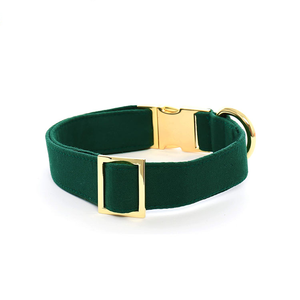 <span class=keywords><strong>Collar</strong></span> de Perro de Tela de Gamuza Moderna, Reflectante, Ecológico y de Alta Calidad, con Metal Dorado Sólido Ajustable, Accesorio de Moda para Mascotas - Product Image 4