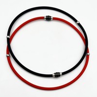 Collier en silicone à ions négatifs, chaîne de cou avec fermoir magnétique, collier de sport tendance