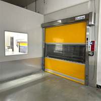 Porte rapide automatique industrielle en PVC à grande vitesse pour entrepôt et chambre froide – Porte à enroulement rapide à action rapide