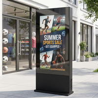 Maßgefertigter Outdoor Digital Signage Kiosk IP65 Wasserdichter Freistehender Touchscreen Werbedisplay Hochhelligkeits-LCD