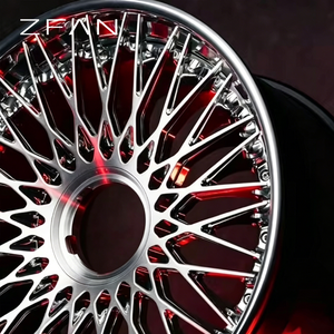 Rines ZFAN de 15-26 Pulgadas, 5x114.3 5x120, de Aluminio Forjado, Diseño Cóncavo Cromado, Alto Rendimiento, Compatibles con Modelos de Audi, <span class=keywords><strong>Ferrari</strong></span>, BMW, Tesla y Camionetas - Product Image 1