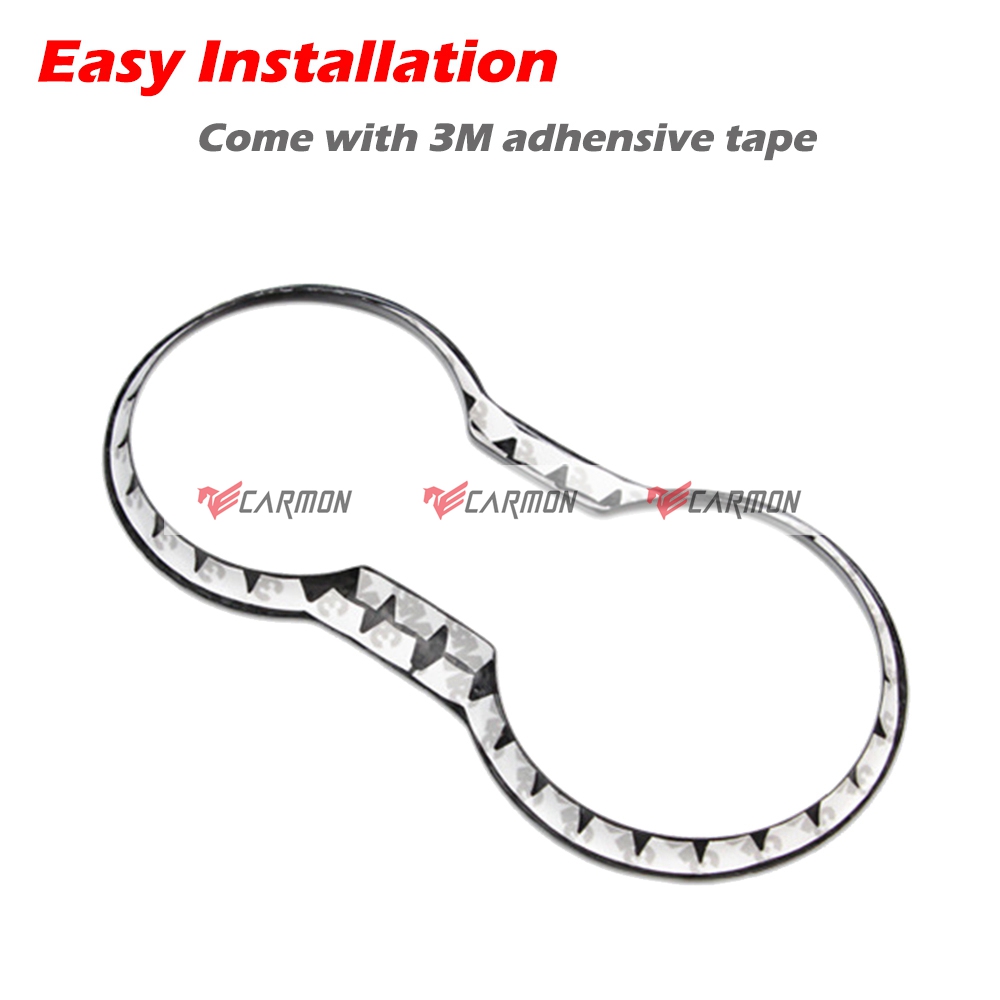 Carbon Fiber Car Interior Accessories | Ford Mustang Cup Holder Sticker | BMW Toyota Decor