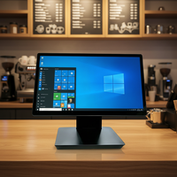 Terminal de point de vente tout-en-un pliable pour restaurant avec écran tactile capacitif de 15,6 pouces, système d'exploitation Windows, WiFi/Bluetooth en option