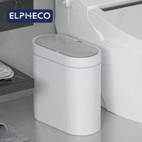 Poubelle intelligente ELPHECO à induction sans contact, automatique, écologique pour bureau et salle de bain, 2 styles