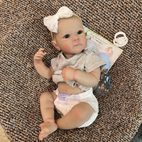 Poupée bébé réaliste en vinyle de 18 pouces, faite à la main, anatomiquement correcte, jouet pour bébé, poupée reborn réaliste, cadeau d'anniversaire ou de Noël