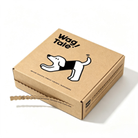 Boîte d'expédition en carton ondulé avec bande de déchirement Kraft, fermeture auto-adhésive, logo personnalisé, boîte à fermeture éclair pour emballage e-commerce