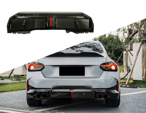 2025 nuovo tipo di diffusore paraurti posteriore labbro Spoiler con lampada per <span class=keywords><strong>BMW</strong></span> G42 M235i M240i serie 2 coupé 2022 + - Product Image 1