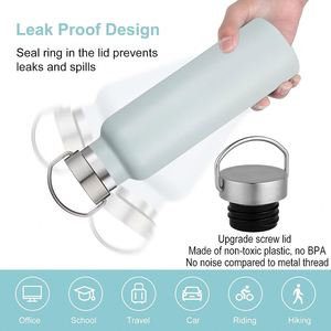 Custom Logo Double Wall Wide Mouth 304 Stainless Steel Water Bottle Insulated Thermos <b>Flask</b> 500ml 1000ml - Product Image 6