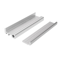 Meilleures ventes 2026 Support de profilé aluminium pour laminaire, Plaque de fixation 2020, Fixation 3030, Argent, Longueur 1m, Pour découpe et soudure de bureau
