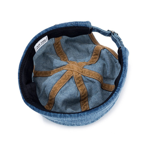 Demin Retro Algodón Sin Visera Hombres y Mujeres Brimless Cowboy Rolled Cuff Harbour No Brim Caps Sombreros Docker Cap - Product Image 5