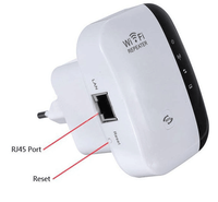 Eastech 2.4GHz Signal WiFi Extender Amplificateur Répéteur Sans Fil WiFi Internet Booster Bande jusqu'à 300 Mbps