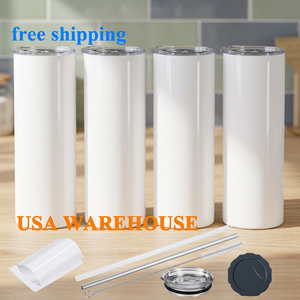 USA Stock Stainless Steel 20oz Vacuum Insulated Tumbler with <b>Plastic</b> Straw and All Attachments - Product Image 2