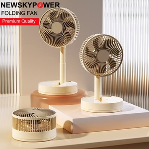 Ventilador de Mesa Oscilante Recargable al por Mayor, Plegable y Extensible de 10cm a 33cm, 4 Niveles de Viento para Hoteles, Dormitorios y Apartamentos - Product Image 1