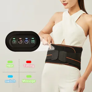 Hot Selling Massage Belt With Heat Wireless Electric Lumbar Massage Belt Usb Low Back Vibrating Heat Belt