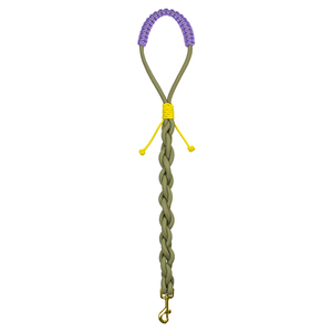 Correa de perro de nylon trenzado color turquesa con mango reflectante, estilo simple y duradero para perros. - Product Image 5