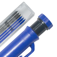 Recharges de crayon de charpentier industriel à pointe longue pour bricolage, marqueur mécanique pour trous profonds avec taille-crayon intégré, ODM