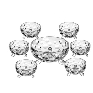 Hoge Witte Clear 7Pcs Soep/Salade/Fruit Glazen Kom <span class=keywords><strong>Set</strong></span> Voor Diner <span class=keywords><strong>Set</strong></span> 5Pcs Glazen Kom <span class=keywords><strong>set</strong></span> Met Fabriek Prijs - Product Image 3