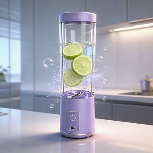 Licuadora Portátil de 500 ml con Batería USB-C, 30 Minutos de Autonomía, Libre de BPA, ABS Resistente, 6 Cuchillas, Trituradora de Hielo, Silenciosa, para Auto y Hotel - Product Image 1