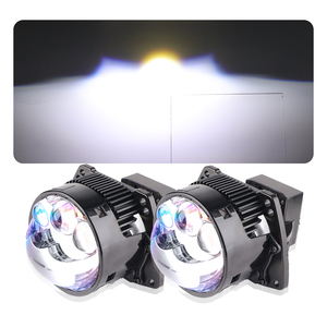Trasparente lente blu Bi Led proiettore fari Auto sistema di illuminazione triplo Laser rettilineo 3 pollici Auto lente fari - Product Image 1