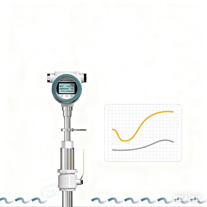 Sensor aliran air pengukuran oksigen <span class=keywords><strong>Gas</strong></span> alami Digital Meter aliran massa termal penyisipan dengan RS485 Modbus turbin Flowmeter - Product Image 1