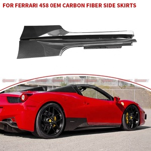 High Quality OEM Style Dry Carbon Fiber Car Auto Parts Side Skirt for Ferrari 458 - Product Image 4