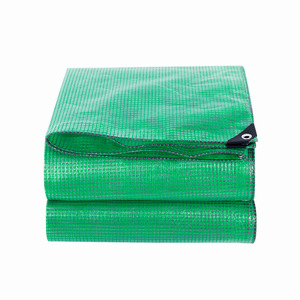 Mesh Fabric Green 0.4mm 160gsm HDPE UV Resistant Tarpaulin For Greenhouse Covering - Product Image 1